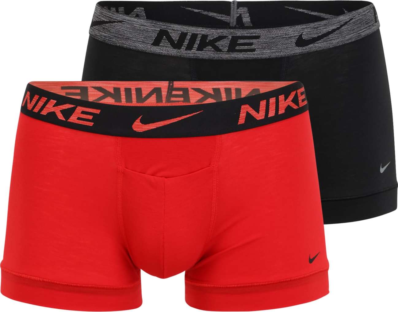 NIKE Sportovní spodní prádlo červená / černá / šedý melír