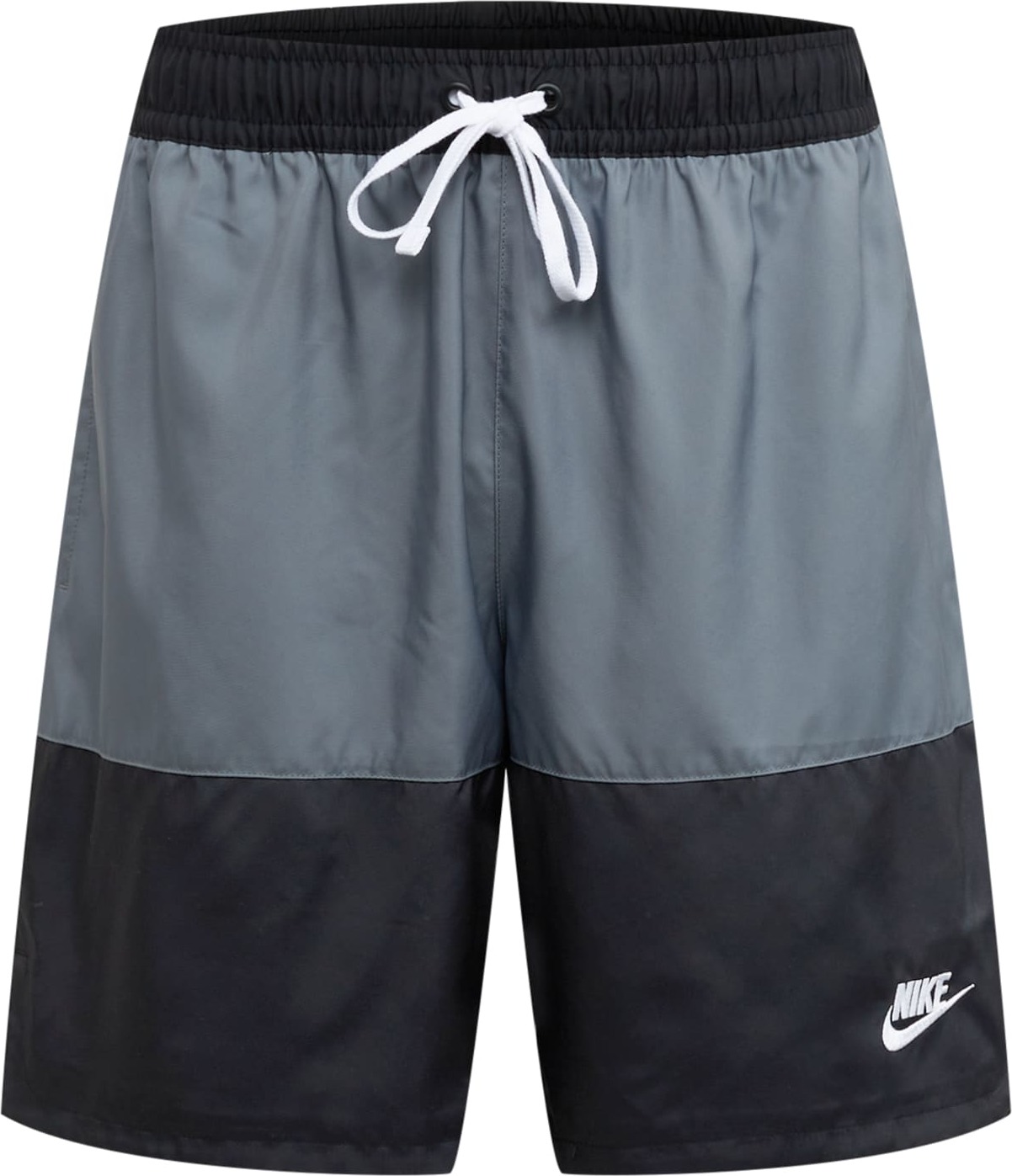 Nike Sportswear Kalhoty černá / čedičová šedá / bílá
