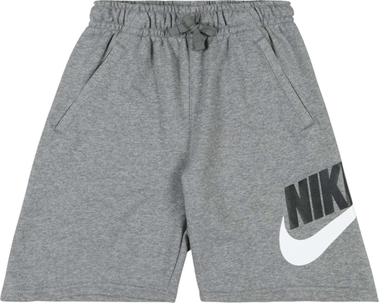 Nike Sportswear Kalhoty šedý melír / černá / bílá