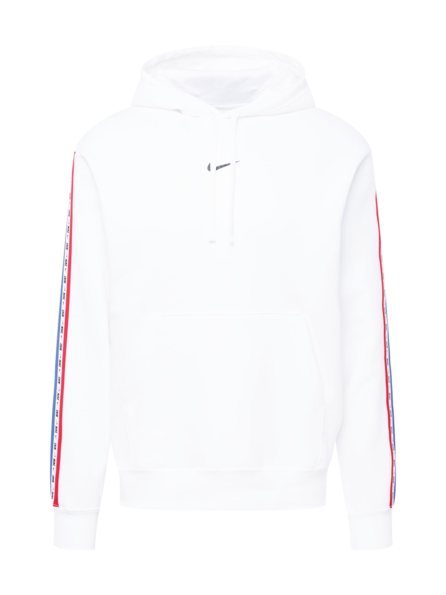 Nike Sportswear Mikina bílá / modrá / krvavě červená