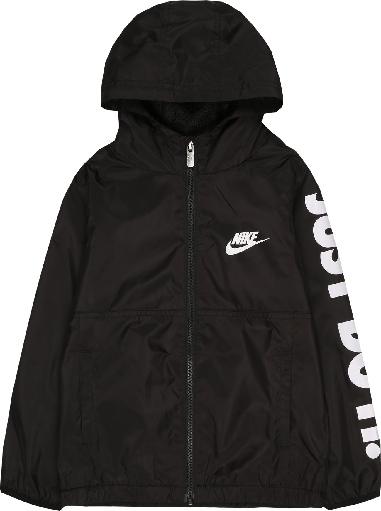 Nike Sportswear Přechodná bunda 'WINDRUNNER' černá / bílá