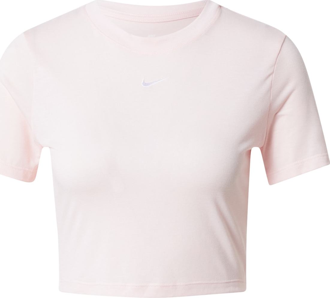 Nike Sportswear Tričko pastelově růžová / bílá