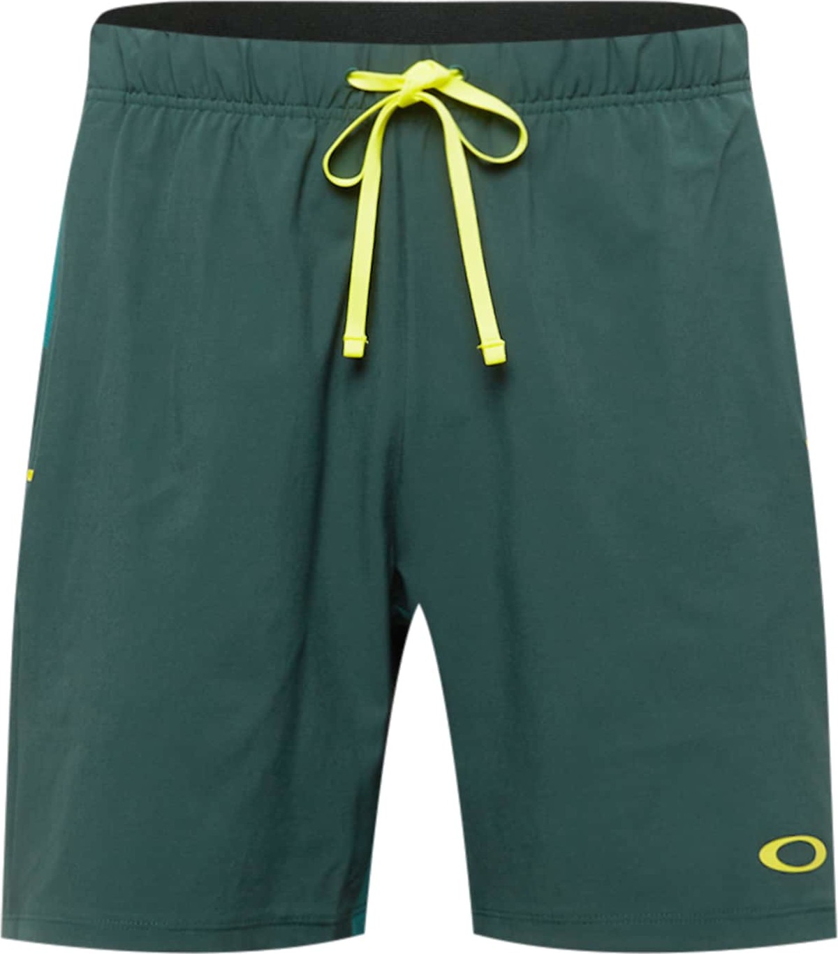 OAKLEY Sportovní kalhoty smaragdová / nefritová / žlutá