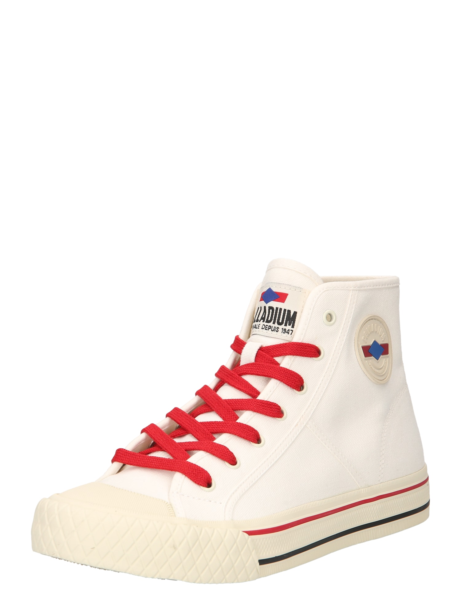 Palladium Kotníkové tenisky 'LOUVEL' bílá / červená / modrá / černá