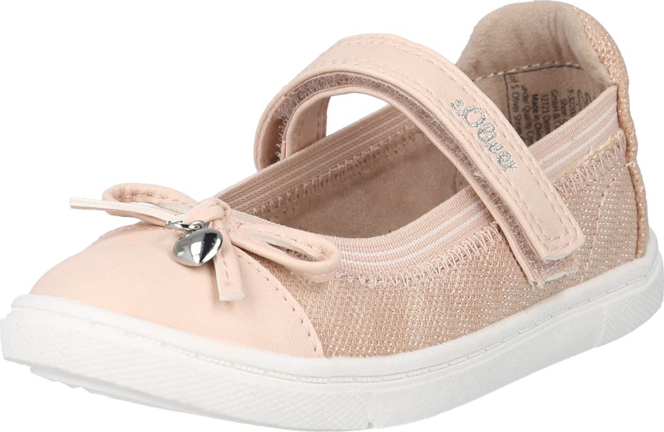 s.Oliver Baleríny pastelově růžová / stříbrná / bílá