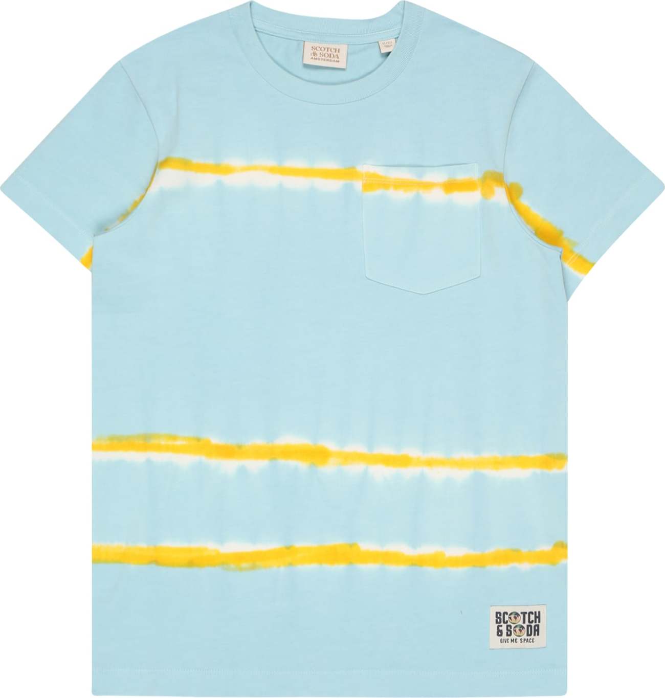 SCOTCH & SODA Tričko světlemodrá / žlutá