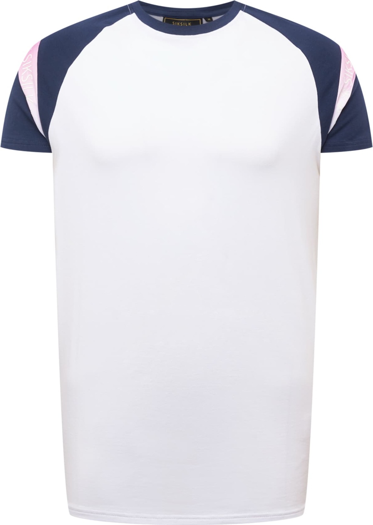 SikSilk Tričko námořnická modř / bílá / pink