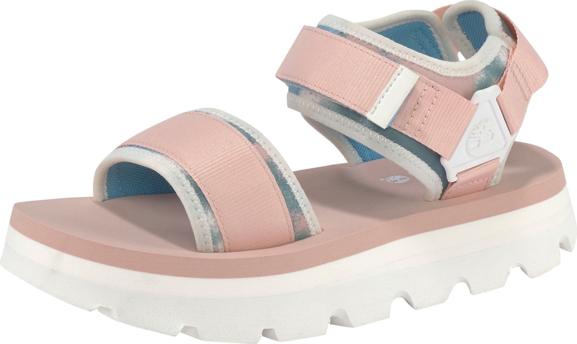TIMBERLAND Páskové sandály světle růžová / bílá / tyrkysová