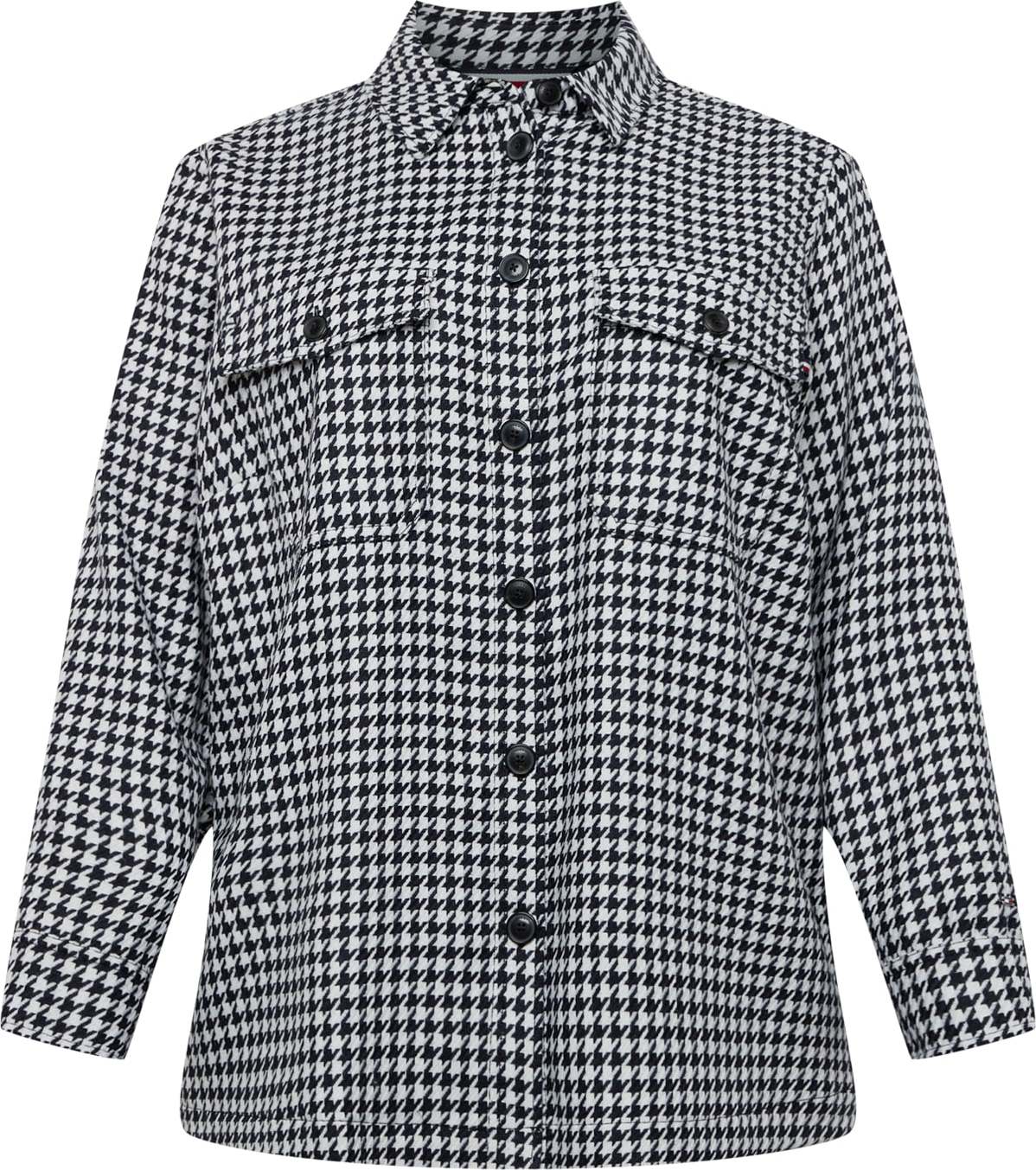 Tommy Hilfiger Curve Přechodná bunda černá / bílá