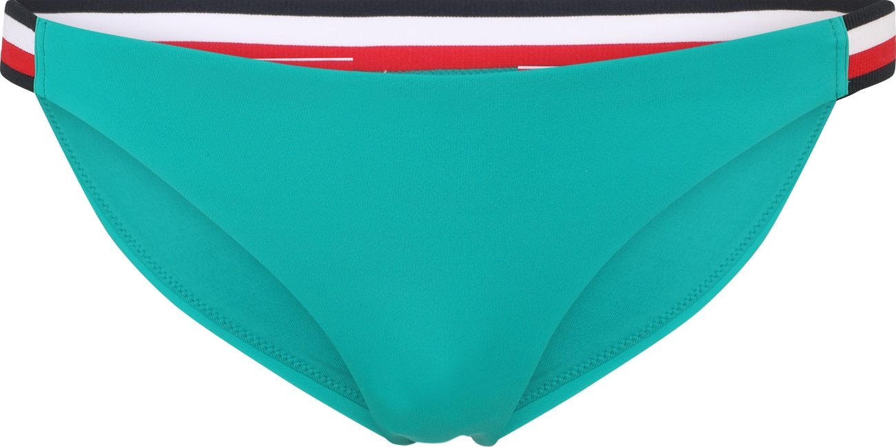 Tommy Hilfiger Underwear Spodní díl plavek nefritová / noční modrá / bílá / ohnivá červená