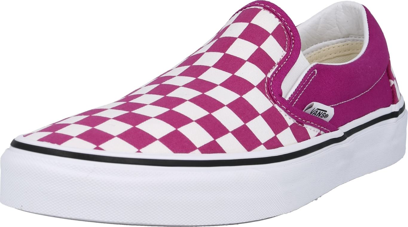 VANS Slip on boty fuchsiová / bílá