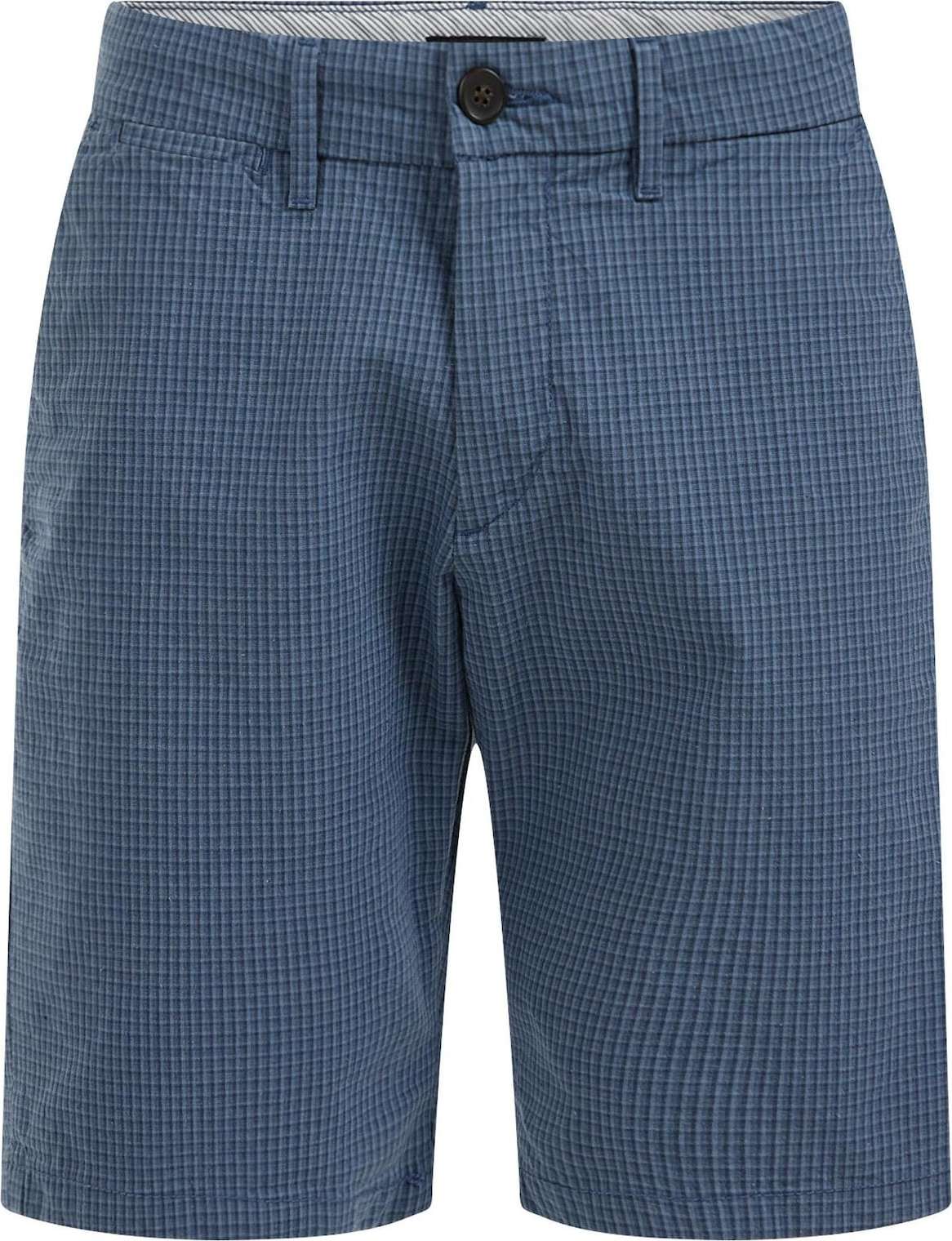 WE Fashion Chino kalhoty tmavě modrá / kouřově modrá