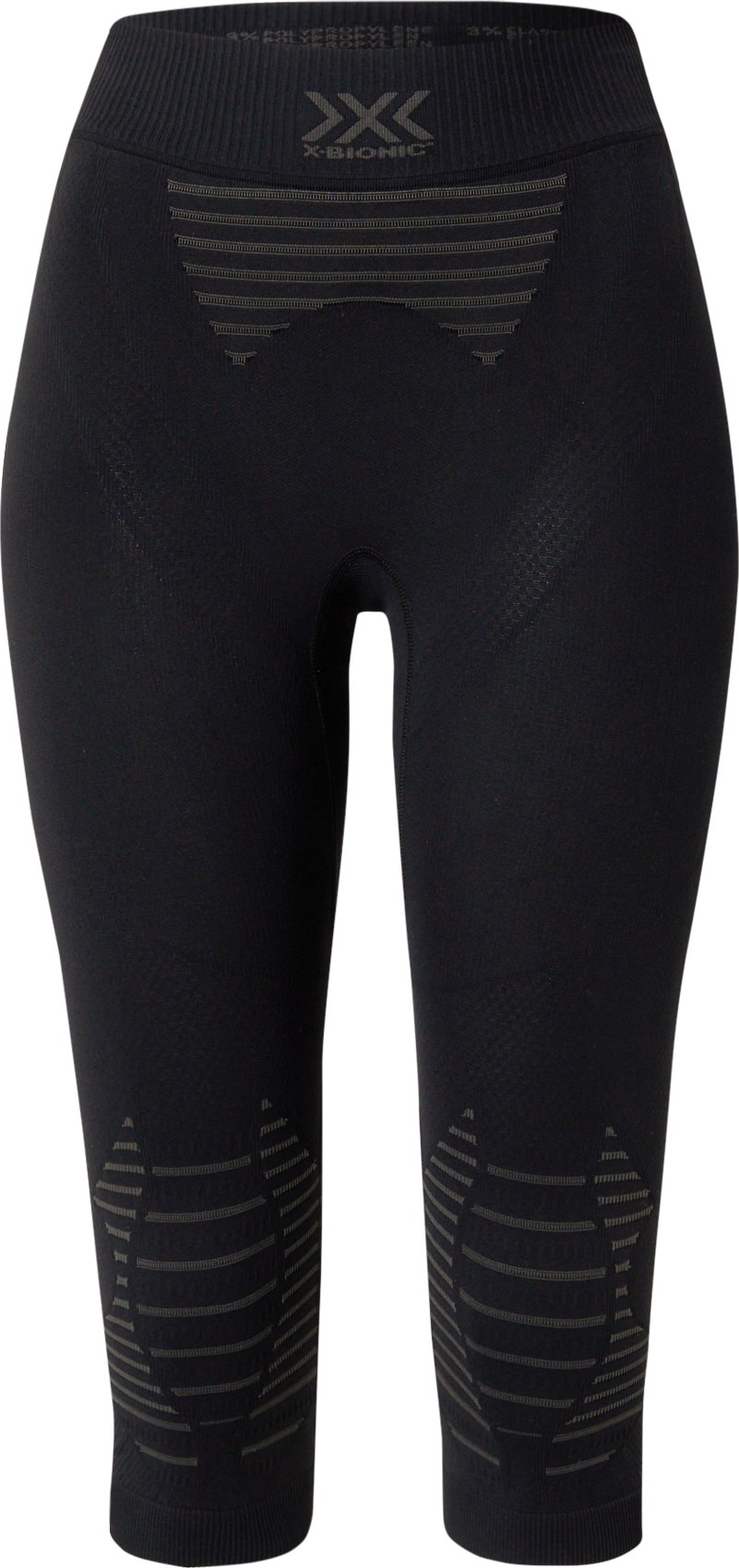 X-BIONIC Sportovní kalhoty 'INVENT 4.0' černá / šedá