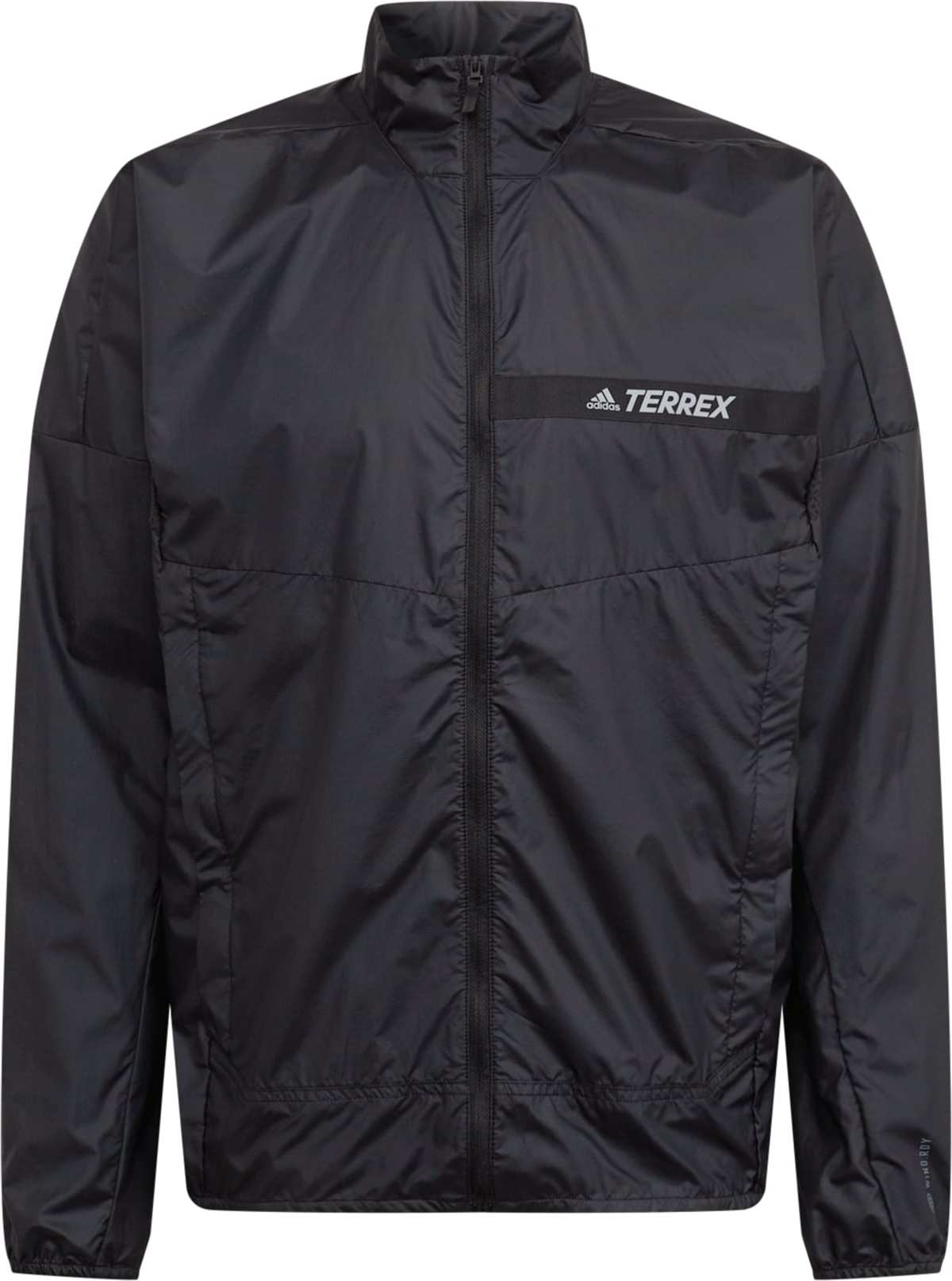 adidas Terrex Outdoorová bunda černá / světle šedá