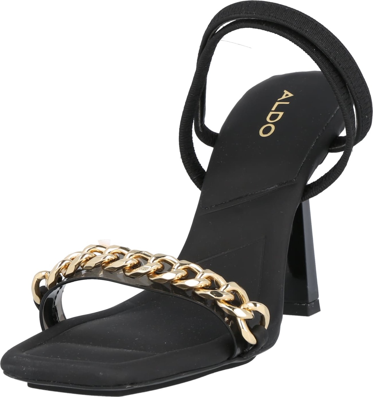 ALDO Páskové sandály 'RICCHEZA' černá / zlatá