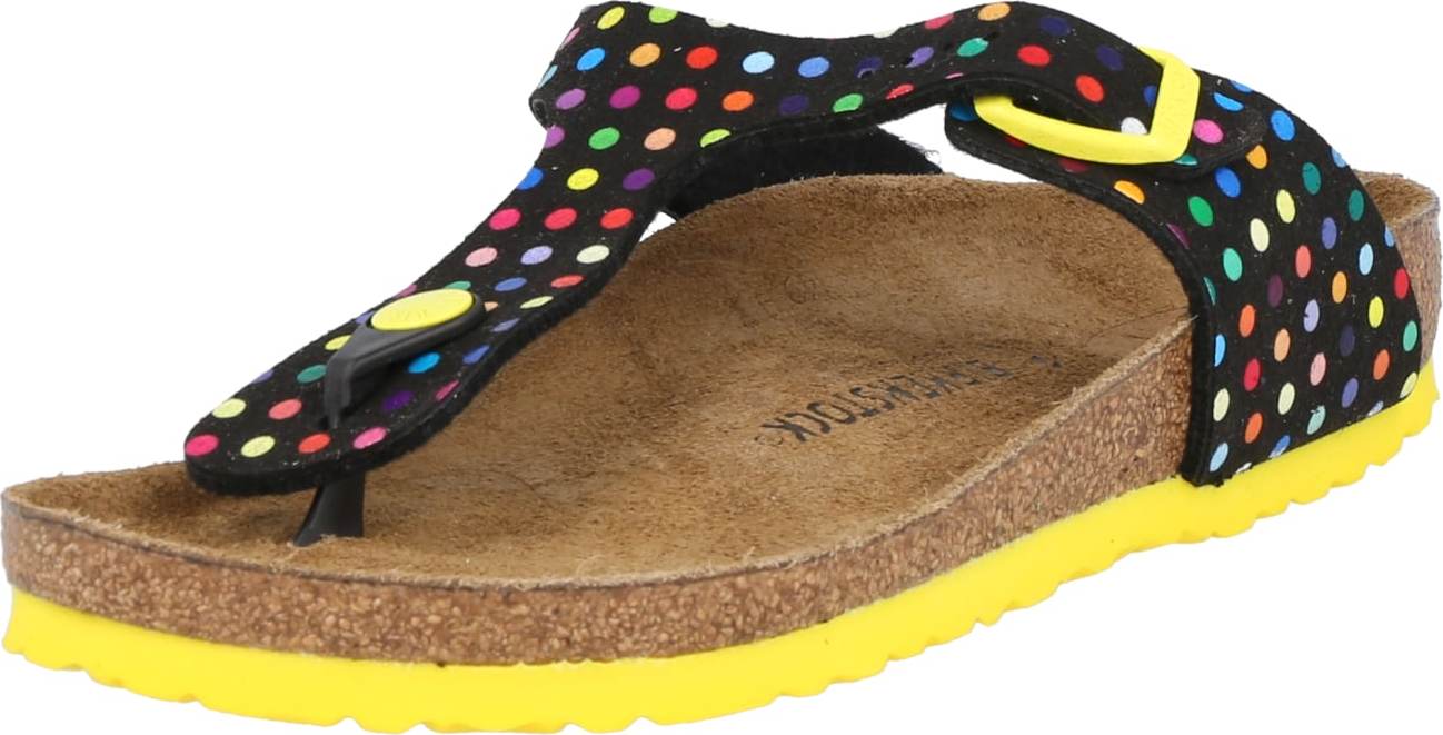 BIRKENSTOCK Sandály černá / mix barev