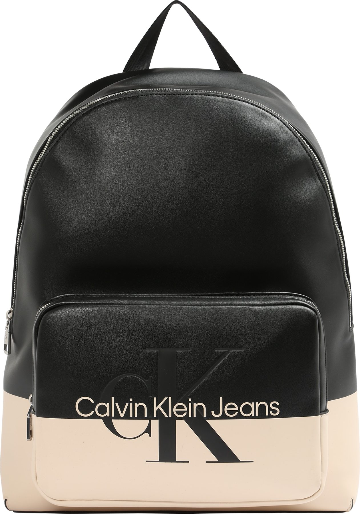 Calvin Klein Jeans Batoh černá / béžová / bílá