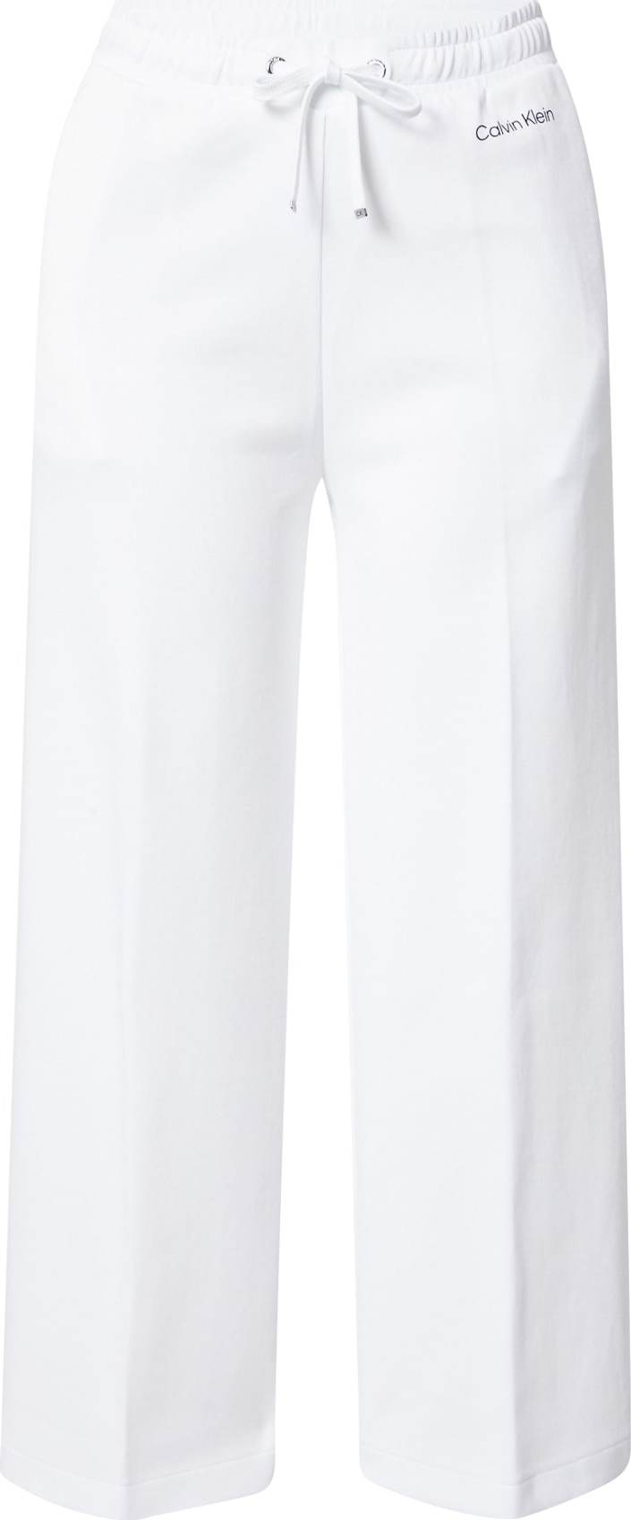 Calvin Klein Kalhoty bílá / černá