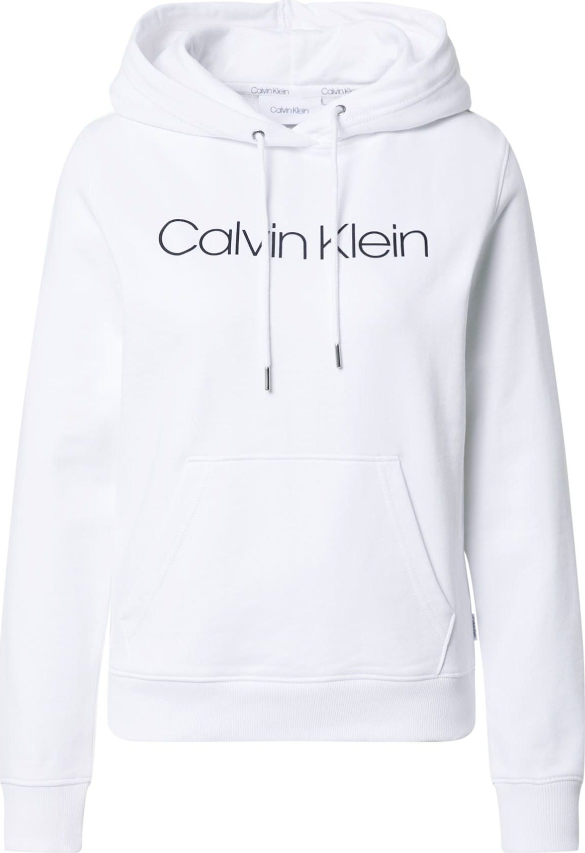 Calvin Klein Mikina bílá / černá