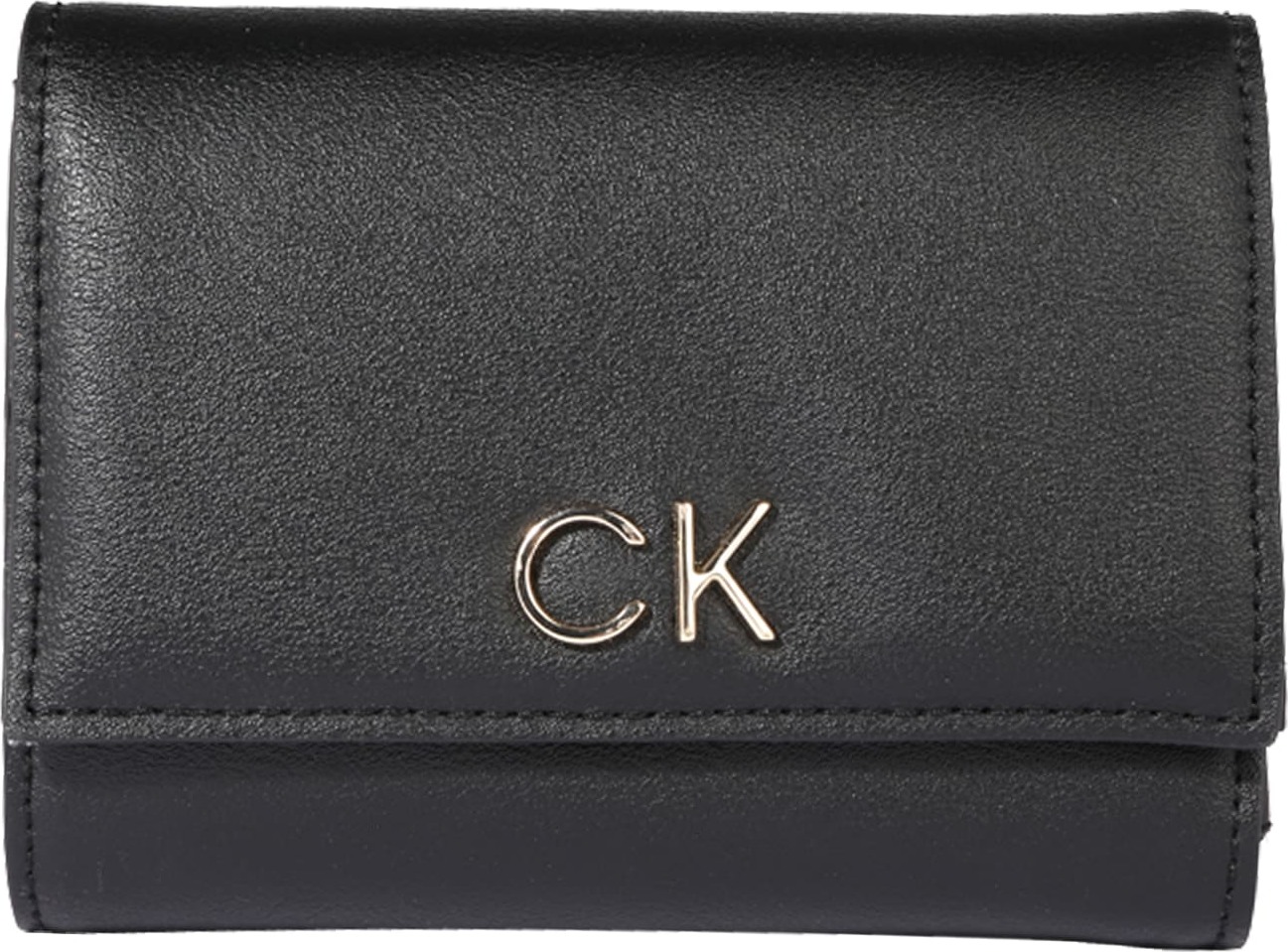 Calvin Klein Peněženka 'Re-Lock' černá / zlatá