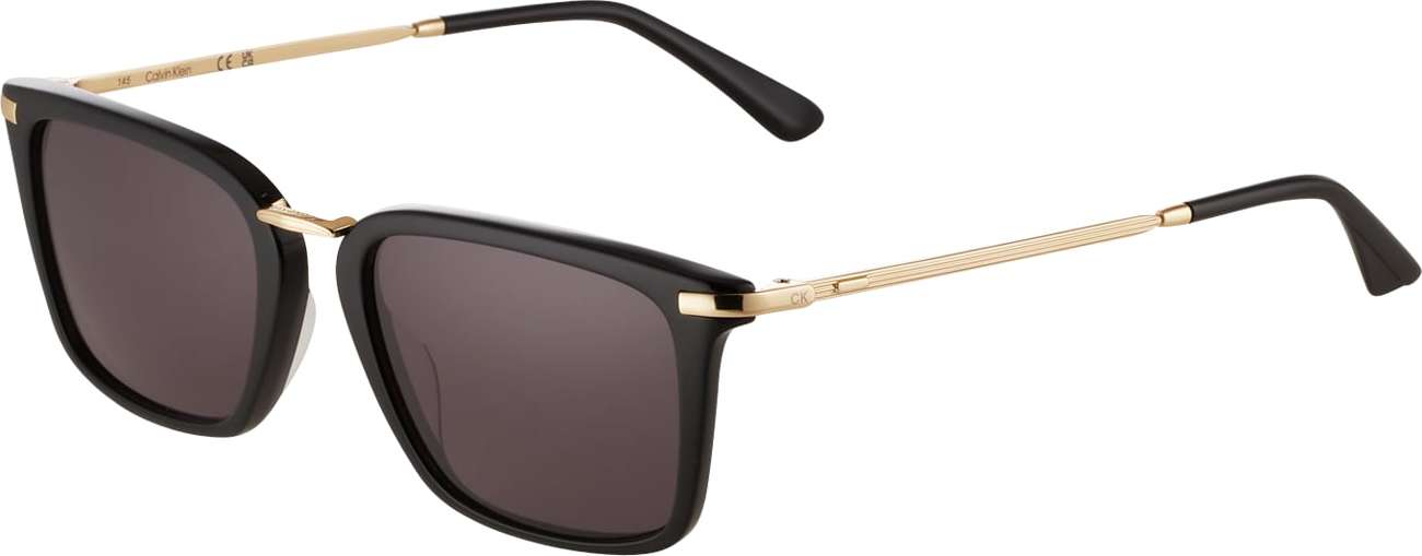 Calvin Klein Sluneční brýle 'CK22512S' černá / zlatá
