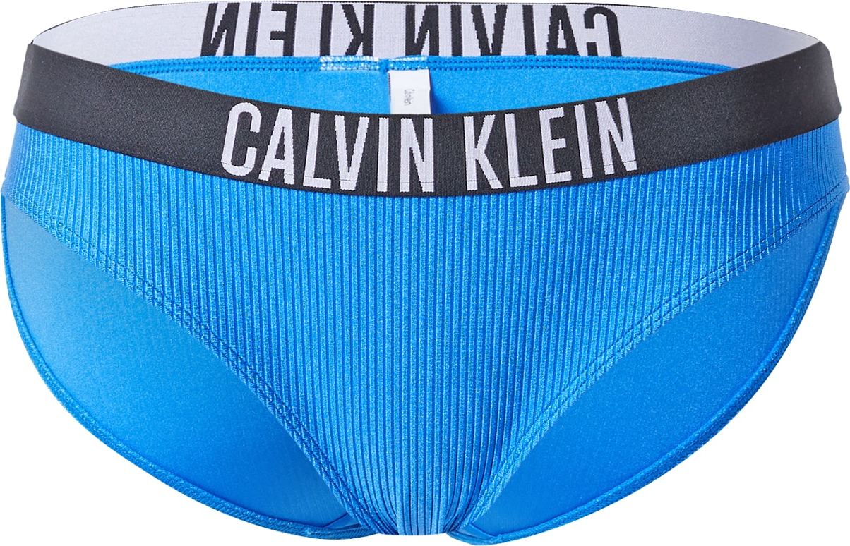 Calvin Klein Swimwear Spodní díl plavek modrá / bílá / černá