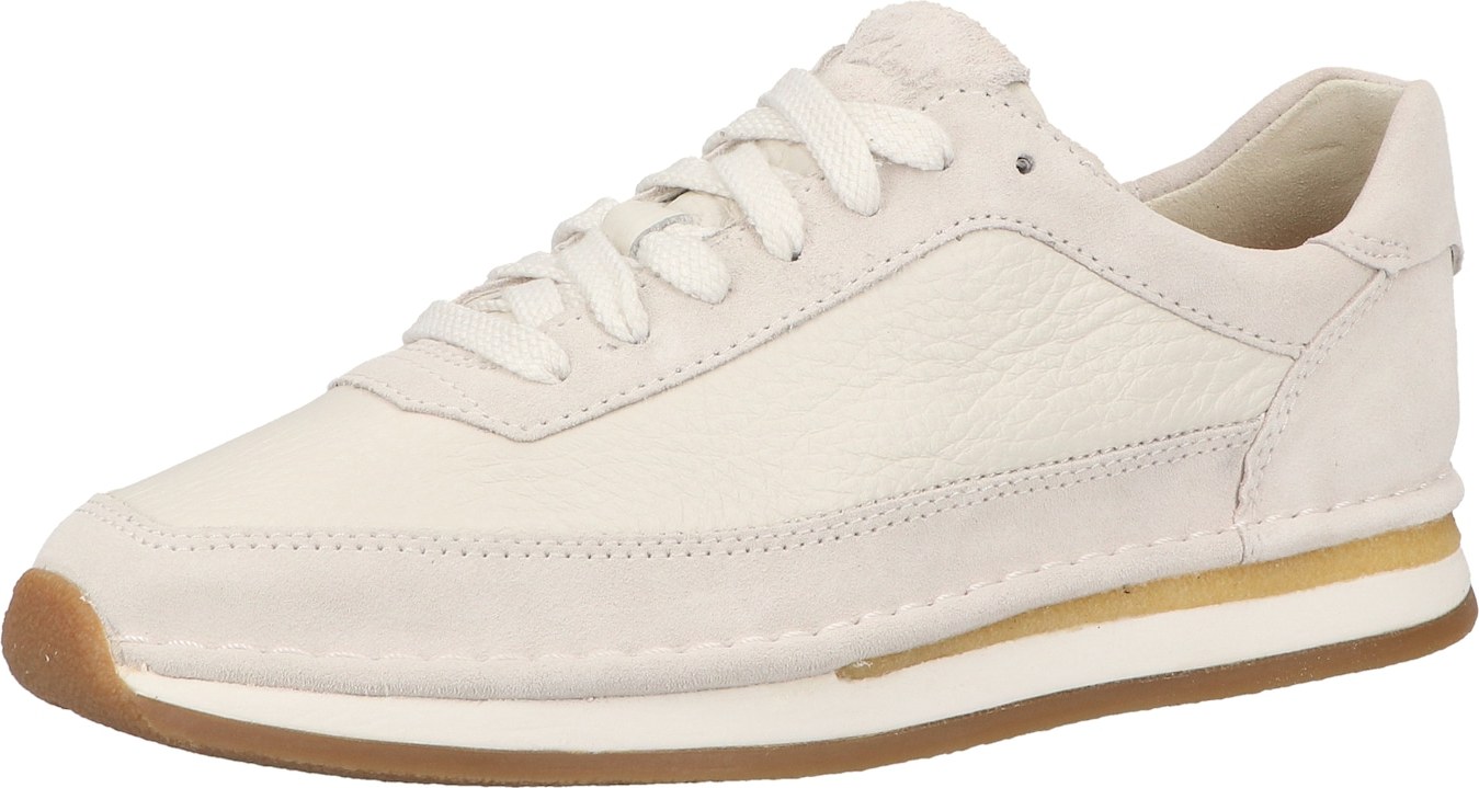 CLARKS Tenisky bílá / béžová