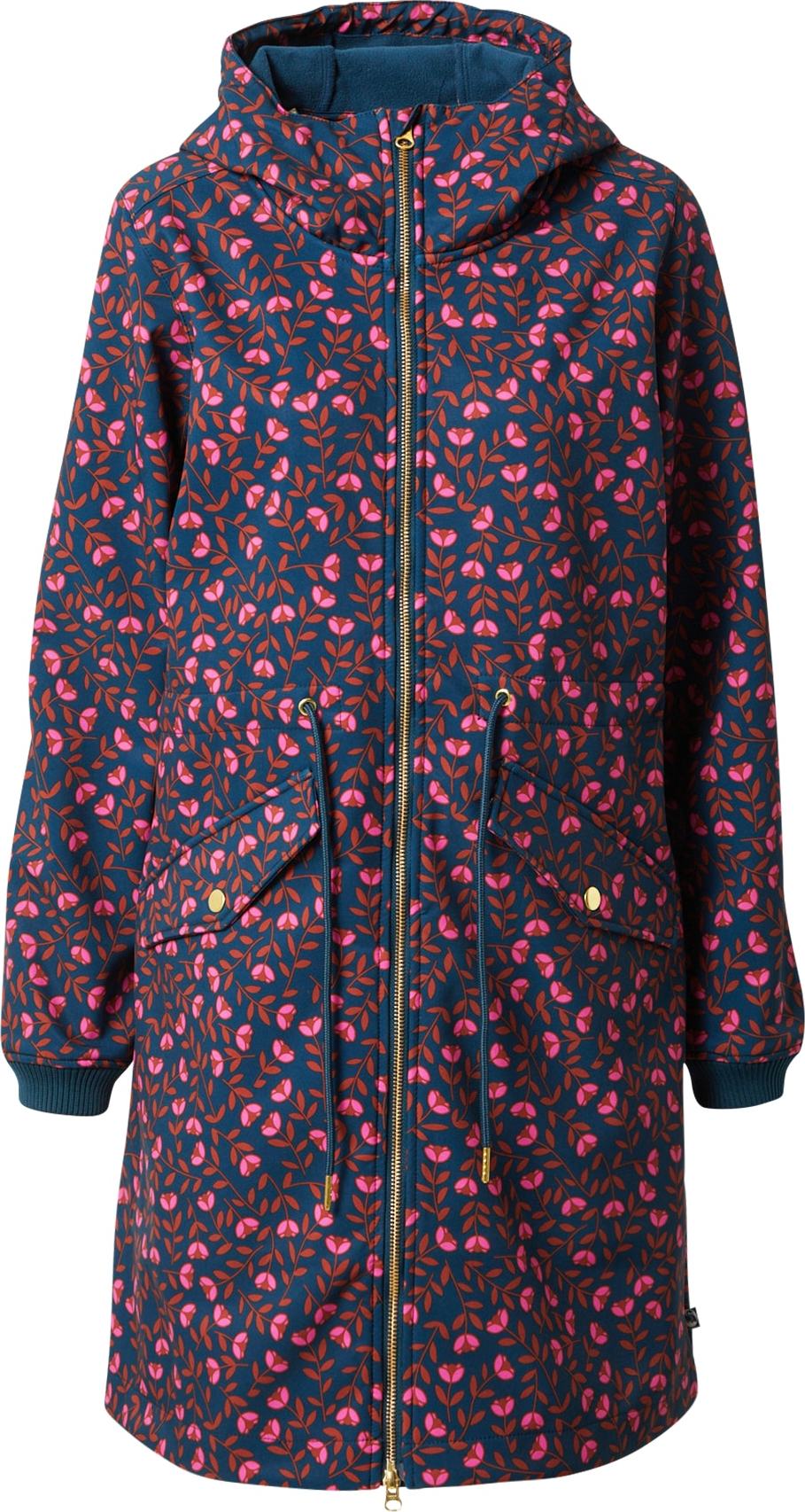 Danefae Přechodný kabát 'Marianne' námořnická modř / světle růžová / ohnivá červená
