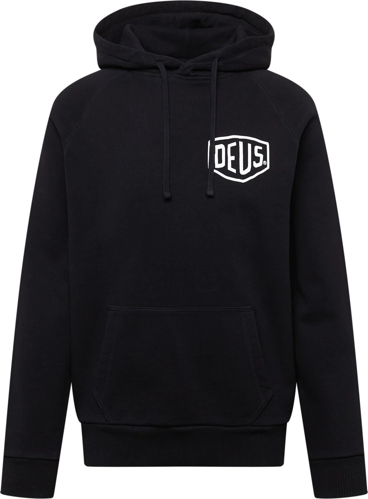 DEUS EX MACHINA Mikina 'Berlin Address' černá / bílá
