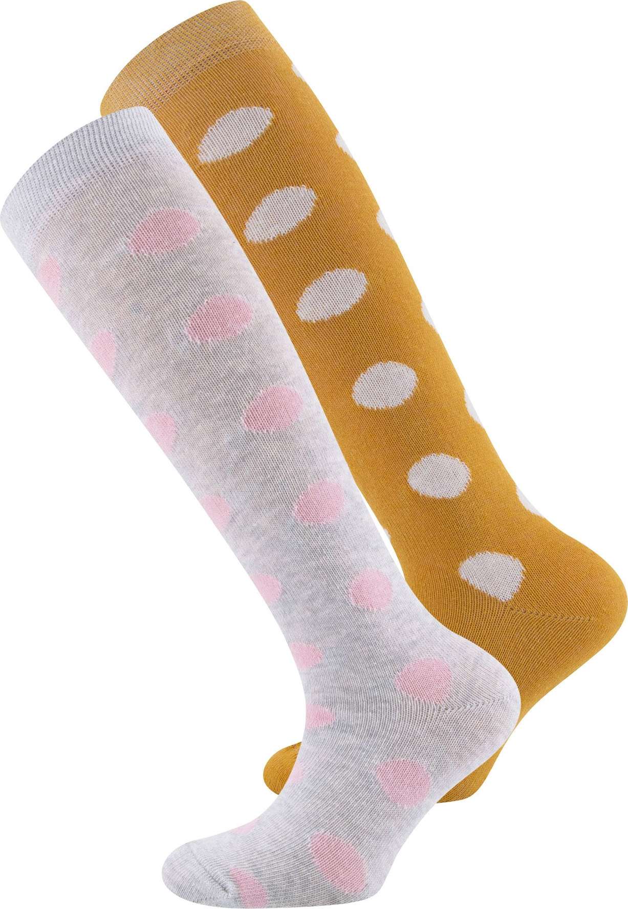 EWERS Ponožky světle šedá / kari / bílá / růžová