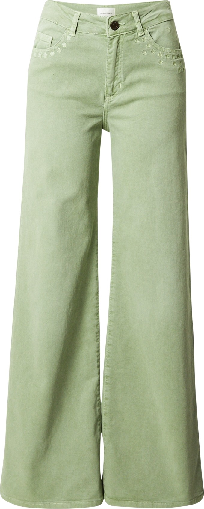 Fabienne Chapot Džíny pastelově zelená