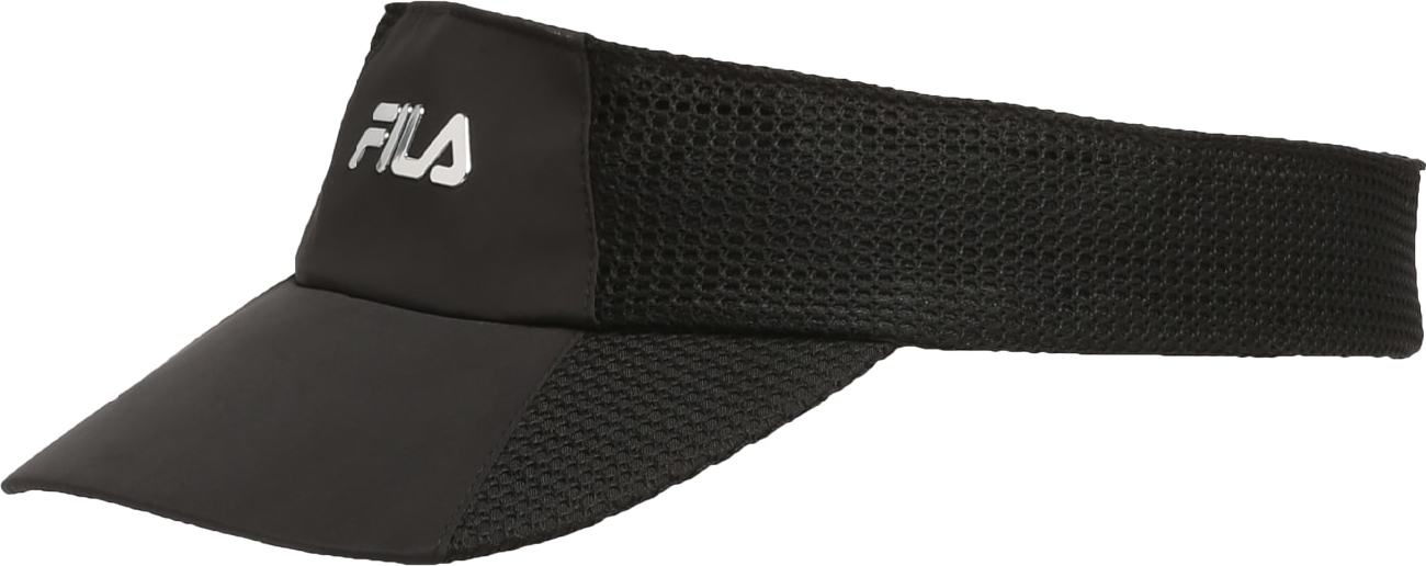 FILA Sportovní kšiltovka 'ROME' černá / stříbrná