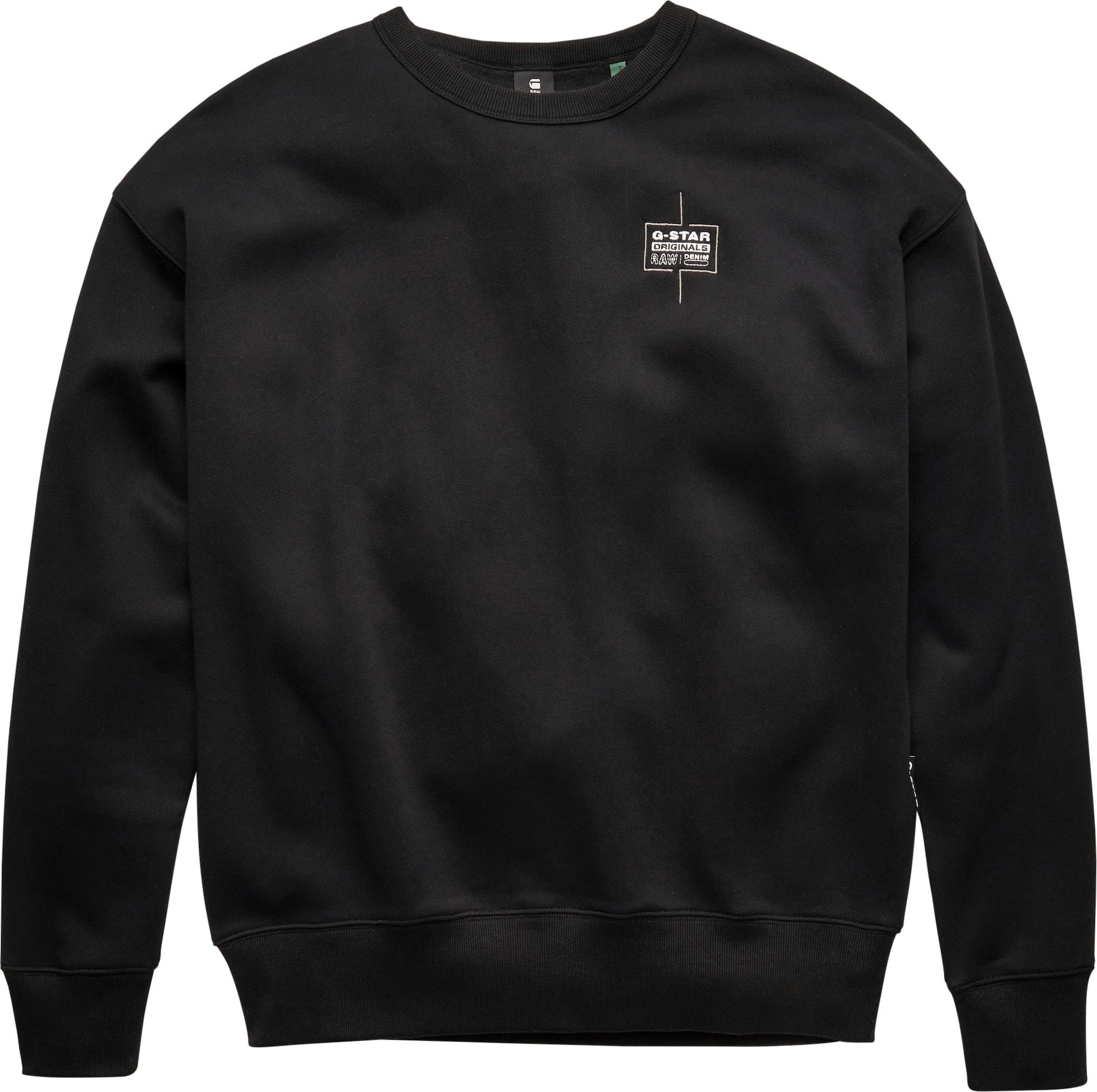 G-Star RAW Mikina černá / šedá / bílá