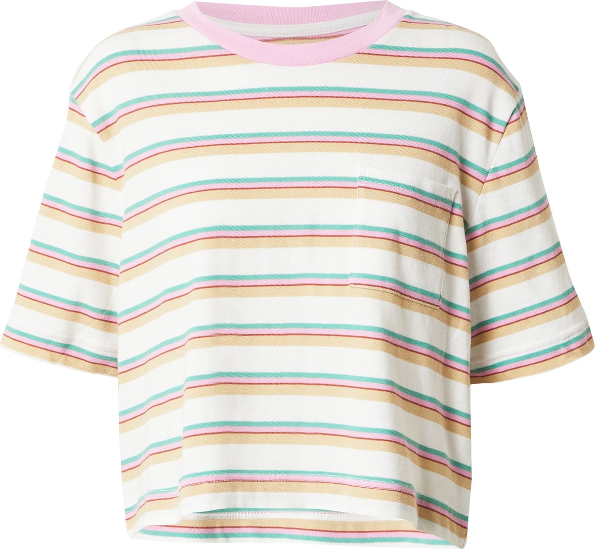 GAP Tričko 'REISSUE' pink / zelená / krémová