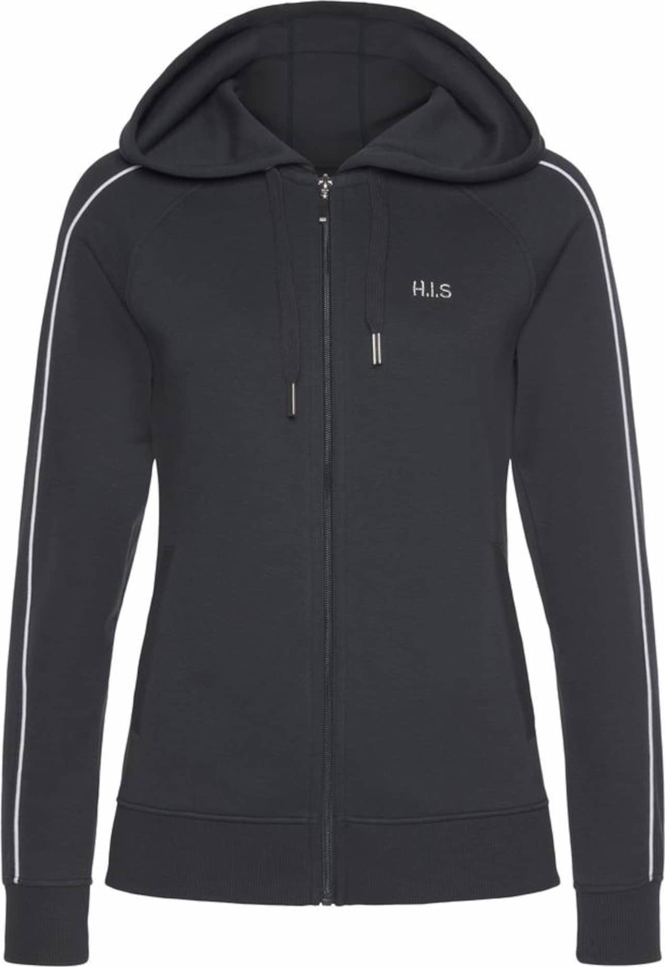 HIS JEANS Mikina s kapucí noční modrá