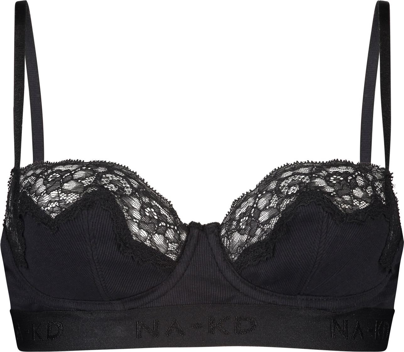 hunkemöller x NA-KD Podprsenka 'Amalia' černá