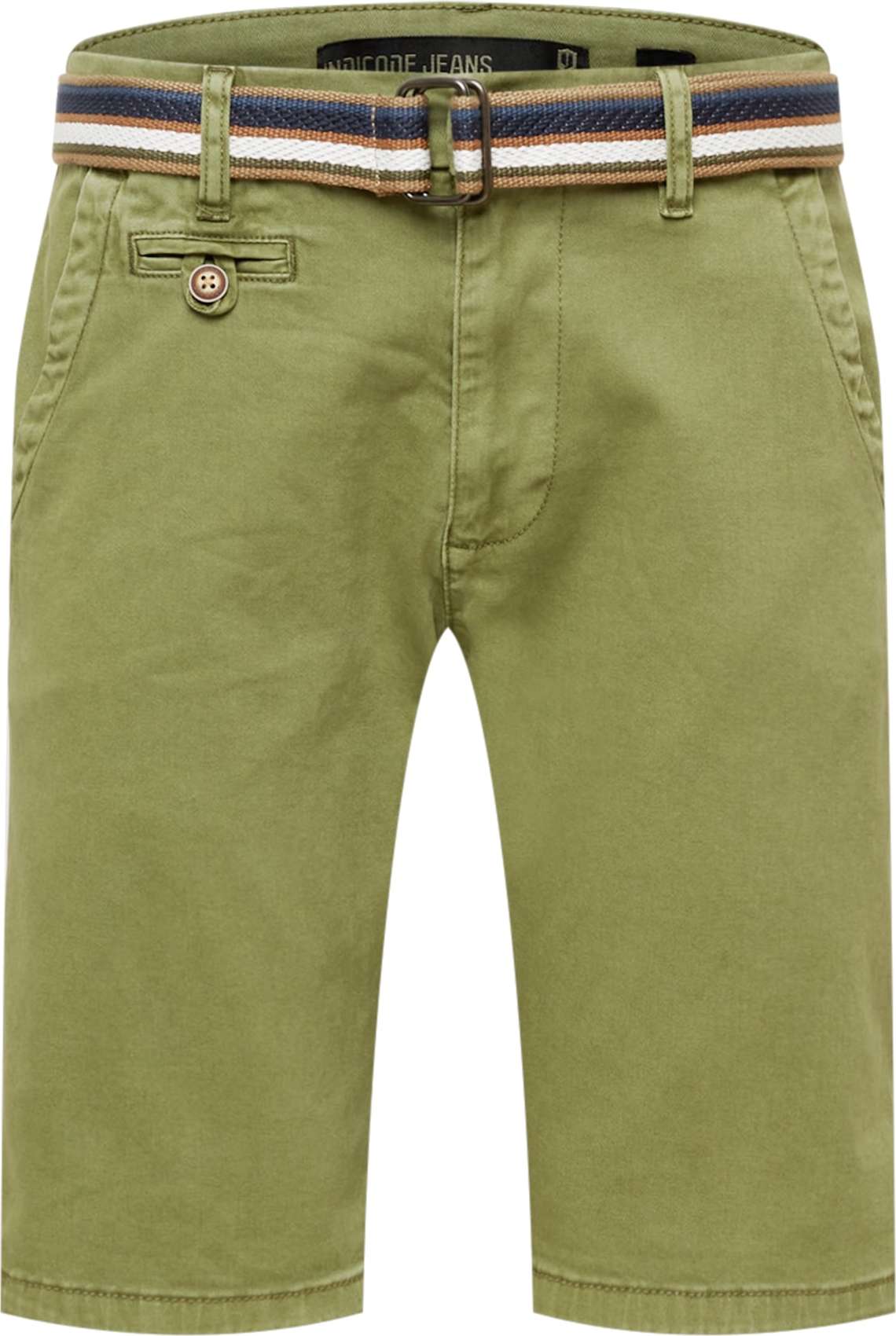 INDICODE JEANS Chino kalhoty 'Royce' světle zelená