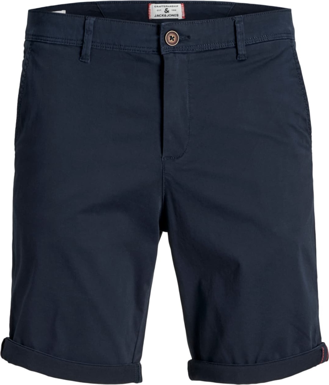 Jack & Jones Plus Chino kalhoty námořnická modř / bílá