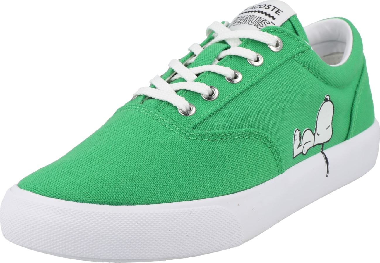 LACOSTE Tenisky trávově zelená / bílá / černá