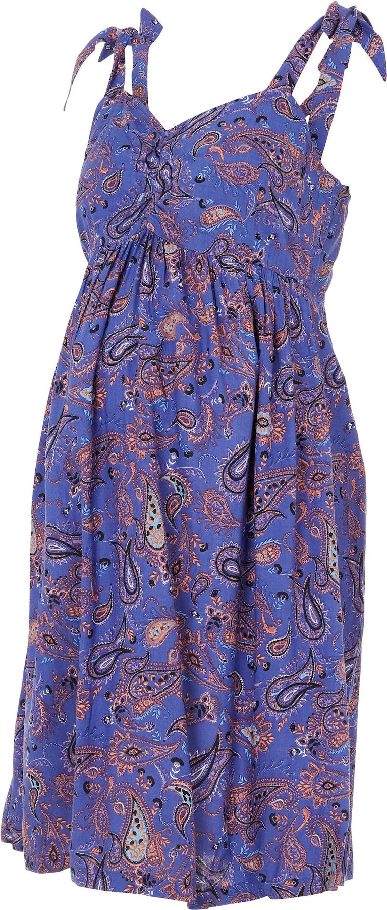 MAMALICIOUS Letní šaty 'Tuli' modrá / mix barev / černá / oranžová / světlemodrá