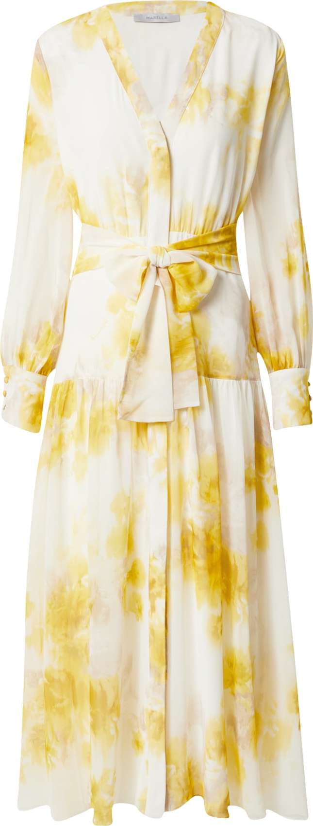 Marella Košilové šaty 'NINETTA' béžová / žlutá