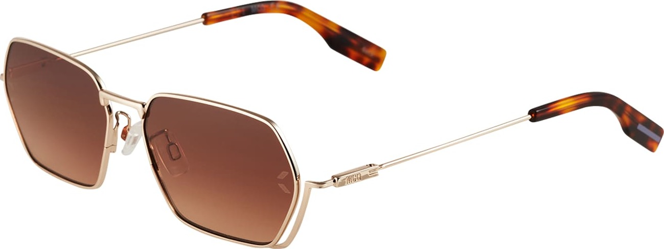 McQ Alexander McQueen Sluneční brýle hnědá / černá / růžově zlatá