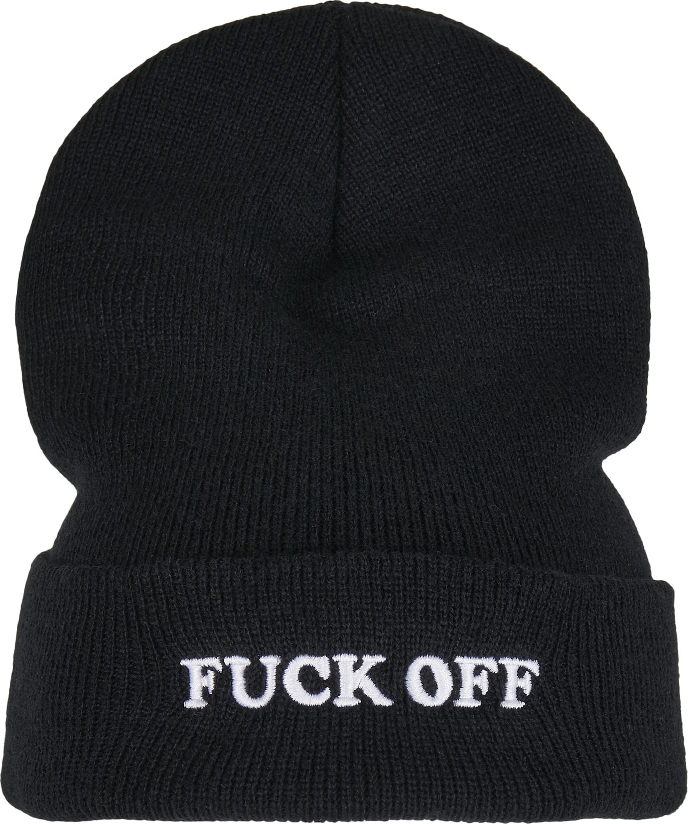 Mister Tee Čepice 'Fuck Off' bílá / černá