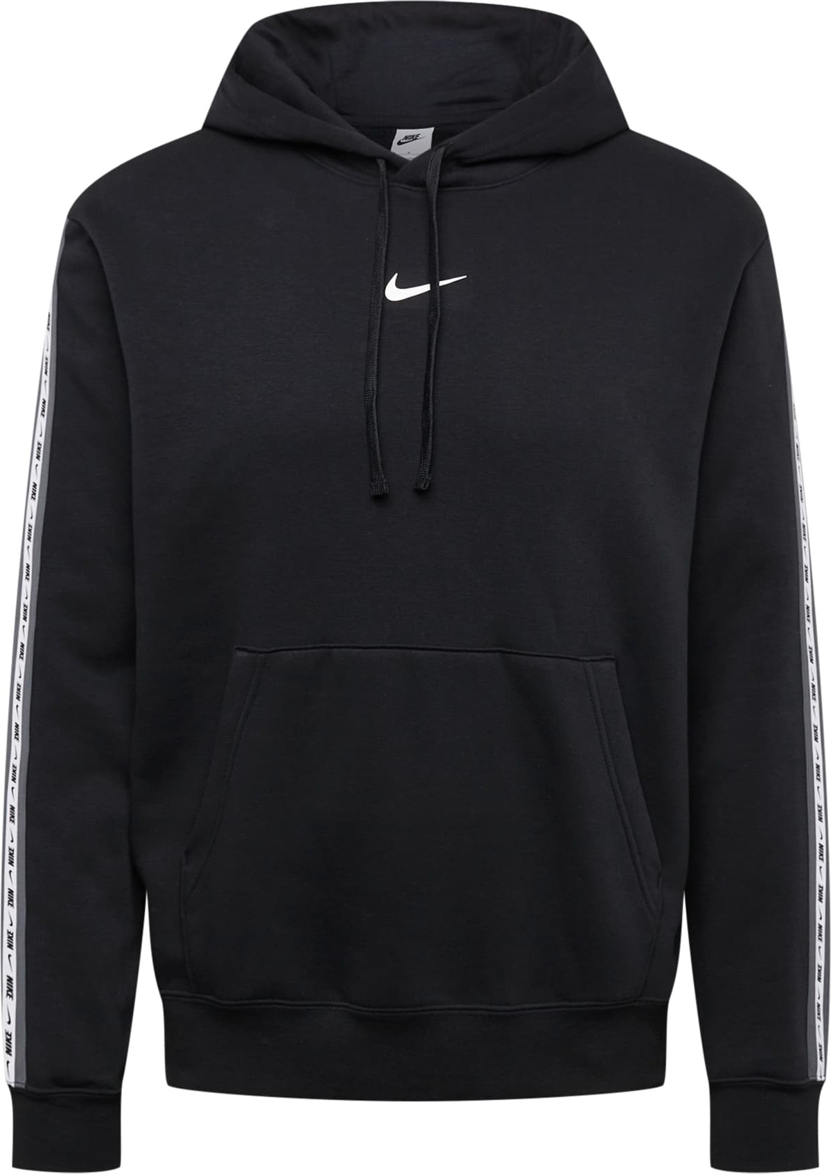 Nike Sportswear Mikina černá / bílá / šedá