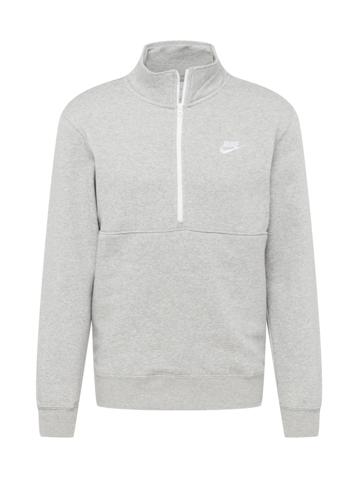 Nike Sportswear Mikina světle šedá / bílá