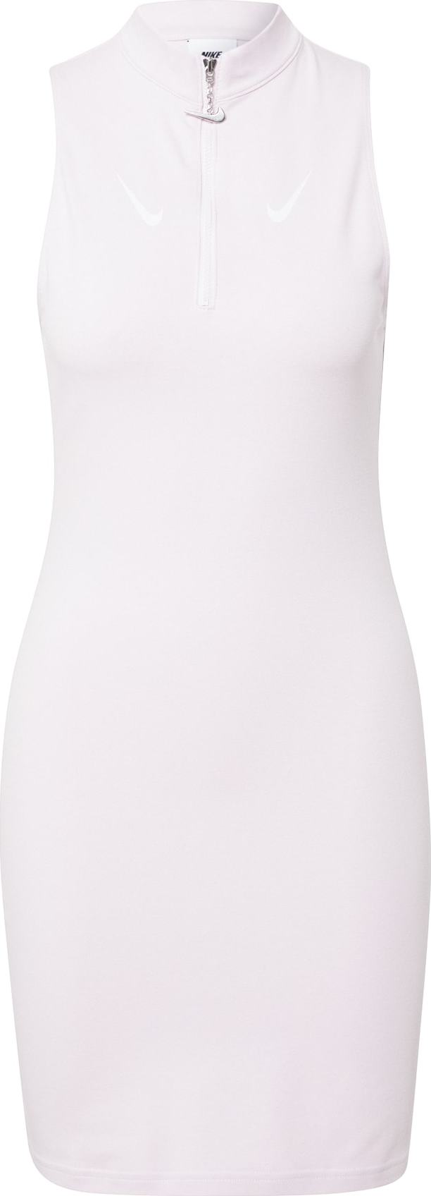 Nike Sportswear Šaty pastelově růžová / bílá