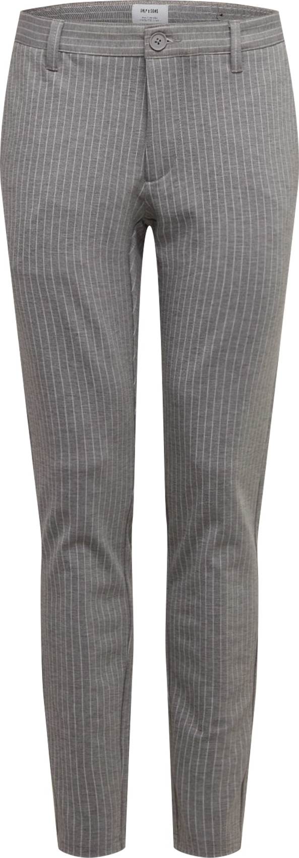 Only & Sons Chino kalhoty 'Mark' bílá / šedý melír