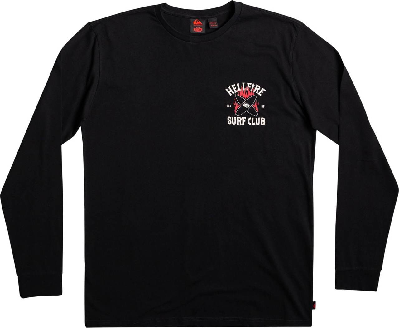 QUIKSILVER Funkční tričko černá / bílá / červená