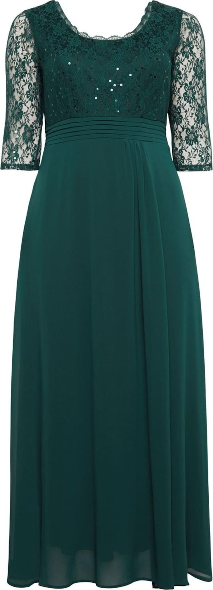 SHEEGO Společenské šaty smaragdová