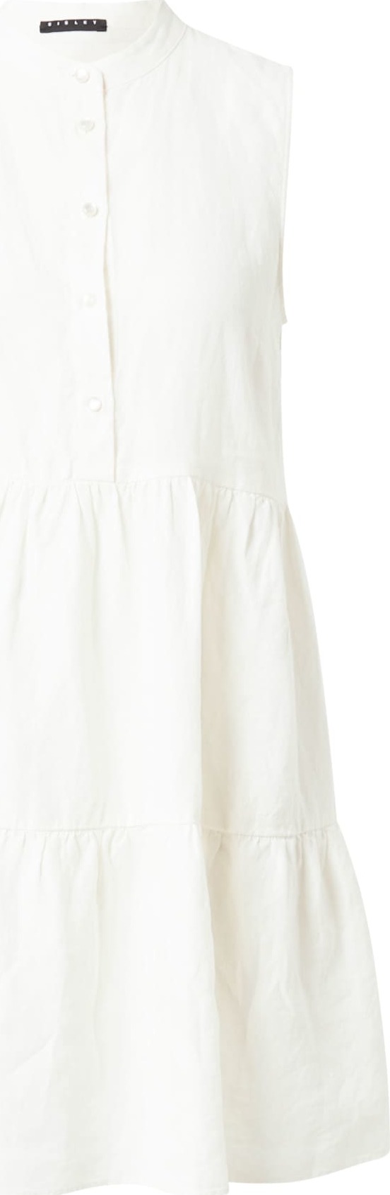 Sisley Košilové šaty bílá